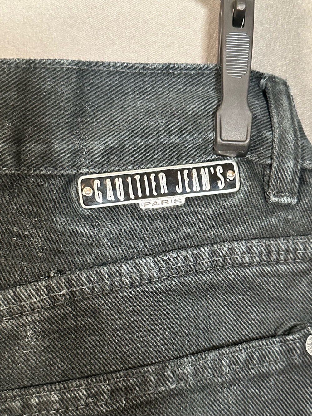 Jean Paul Gaultier Black Straight Leg Men's Jeans - Picture 15 of 16